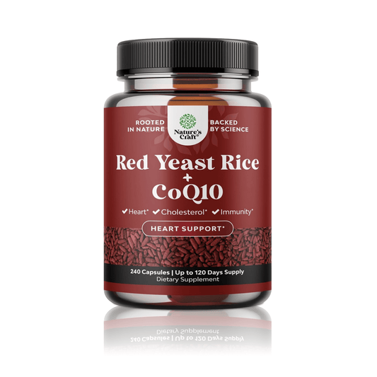 RED YEAST RICE + COQ10 120 CAPS COLESTEROL CAPSULAS NATURES CRAFT