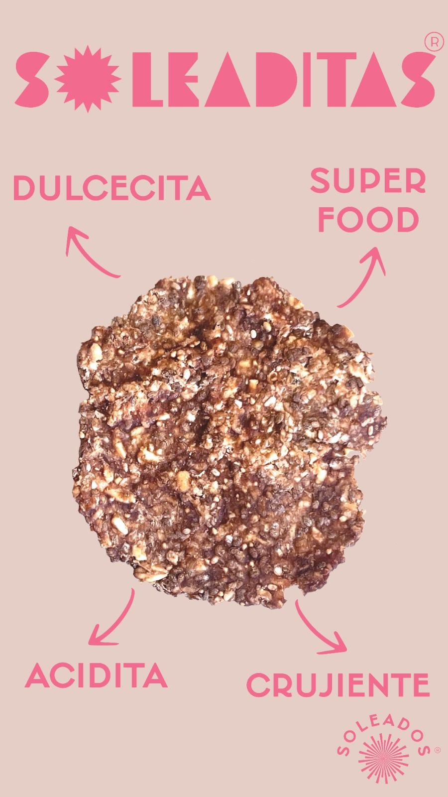 SOLEADITA AVENA CON FRESA 90 GR SOLEADOS
