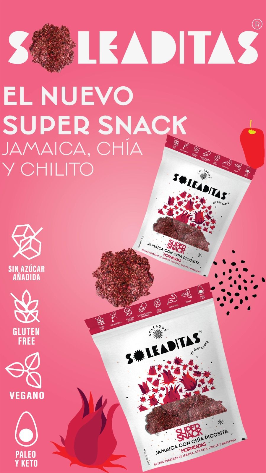 SOLEADITA JAMAICA PICOSITA 90 GR SOLEADOS