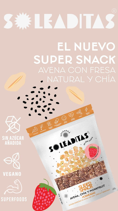 SOLEADITA AVENA CON FRESA 90 GR SOLEADOS