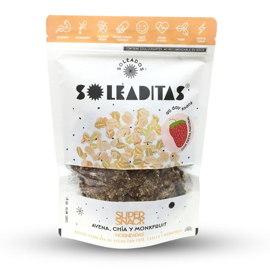SOLEADITA AVENA CON FRESA 90 GR SOLEADOS