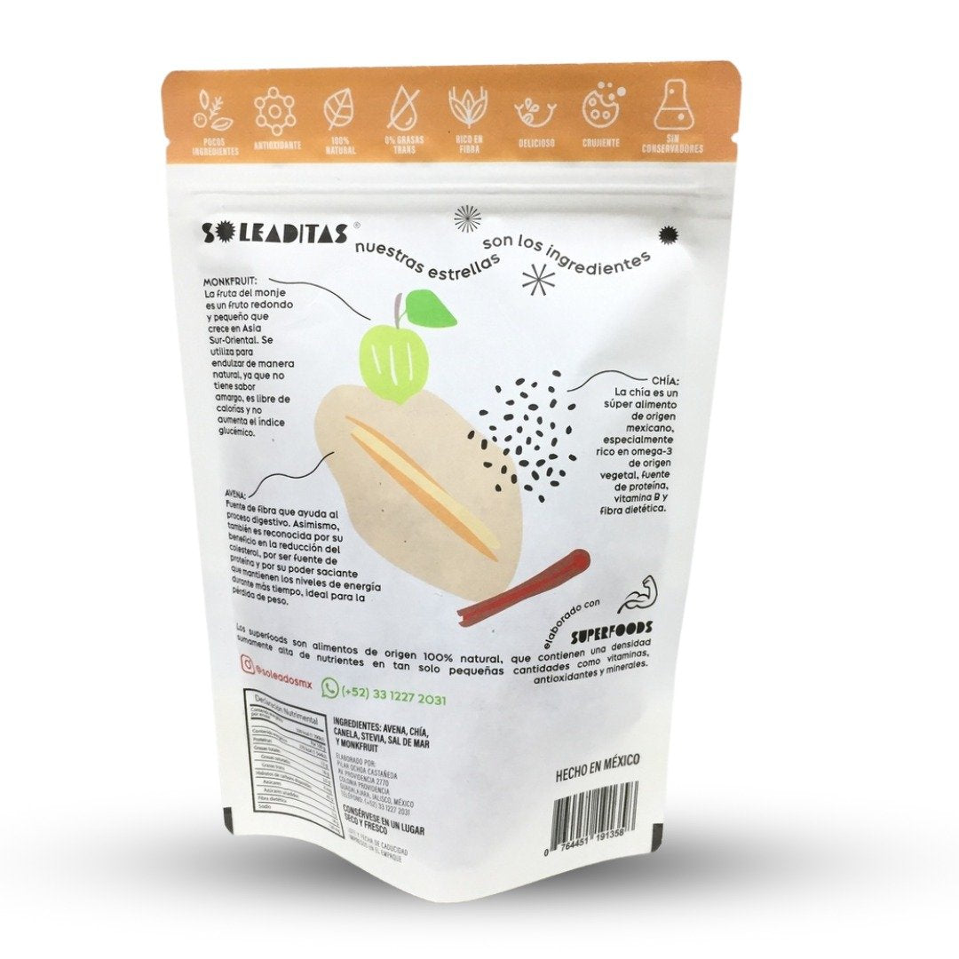 SOLEADITA AVENA CON FRESA 90 GR SOLEADOS