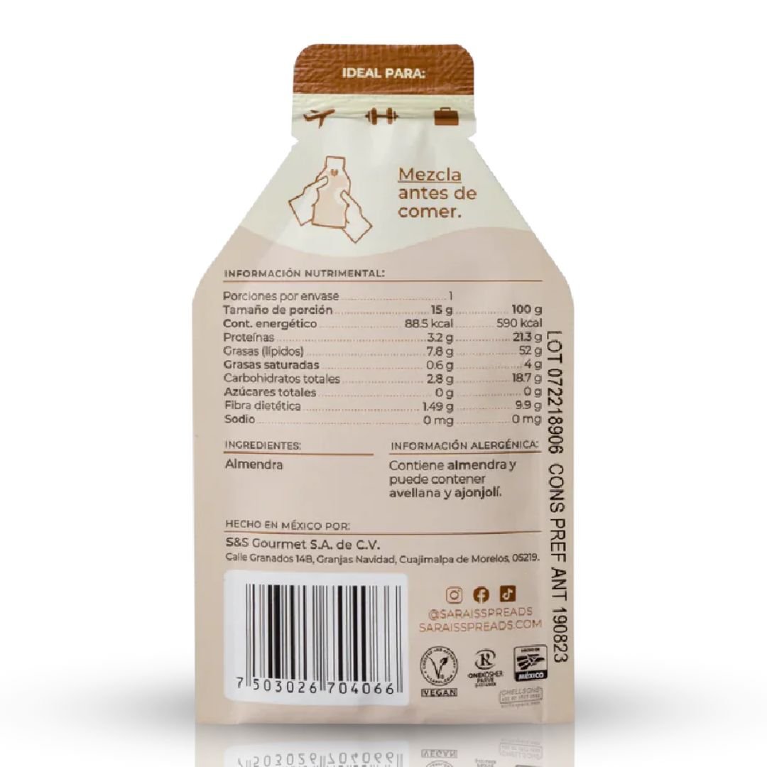 SACHETS SARAIS LECHE DE ALMENDRAS 15GRS