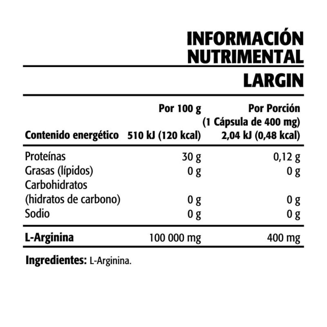 LARGIN L-ARGININA 90 CAPS ULTRAGENICS HEMAGIC