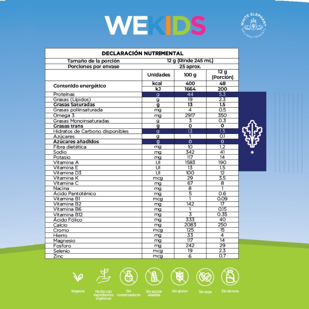 WE KIDS CHOCOLATE 300 GR