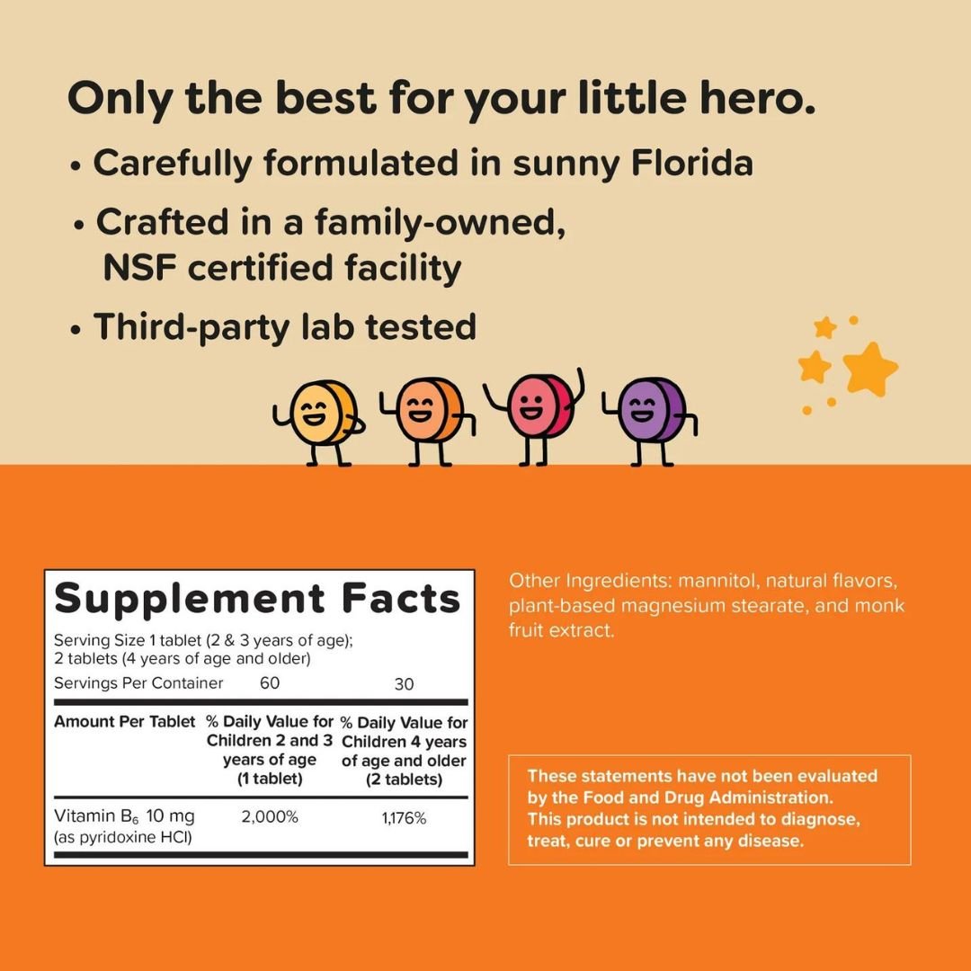 VITAMINA B-6 BRIGHT & BRAINY 60 CAPSULAS RENZOS