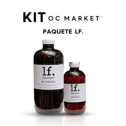 KIT FORTALECIMIENTO NATURAL (SHAMPOO ARTESANO DE ROMERO 500 ML, SPRAY HIDRATANTE LEAVE-IN 250 ML)