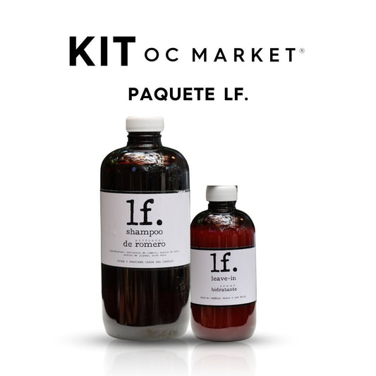 KIT FORTALECIMIENTO NATURAL (SHAMPOO ARTESANO DE ROMERO 500 ML, SPRAY HIDRATANTE LEAVE-IN 250 ML)