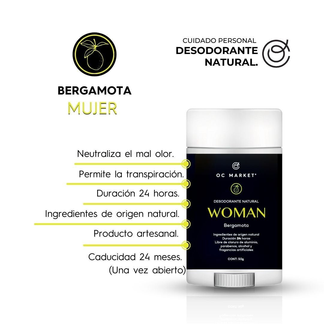 DESODORANTE EN BARRA MUJER 50 G OC MARKET
