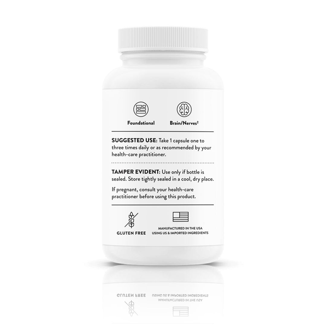 THORNE STRESS VITAMINA B COMPLEJO B12, 60 CAPS