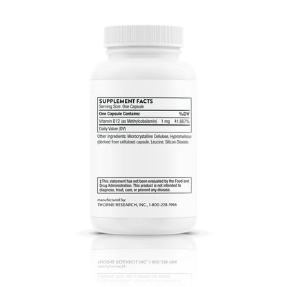 THORNE STRESS VITAMINA B COMPLEJO B12, 60 CAPS