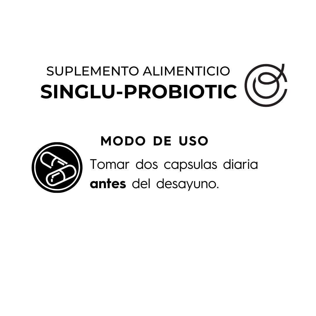 SINGLU-PROBIOTIC (FUCOXANTINA Y PROBIOTICOS) 30CAPS DE 750MG OCM MARKET, BACTERIA