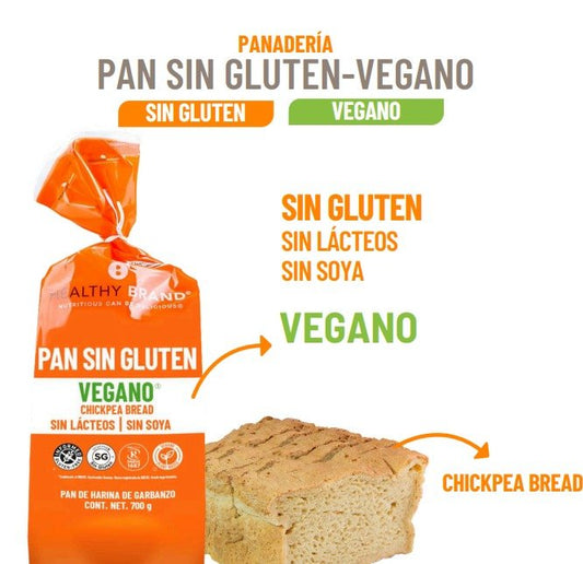 PAN DE CAJA VEGANO 700GRS BE HEALTHY BRAND