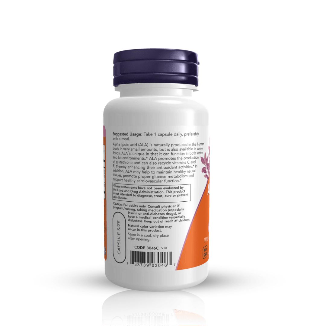ACIDO ALPHA LIPOICO 600 MG 60 CAPS NOW - Oc Market