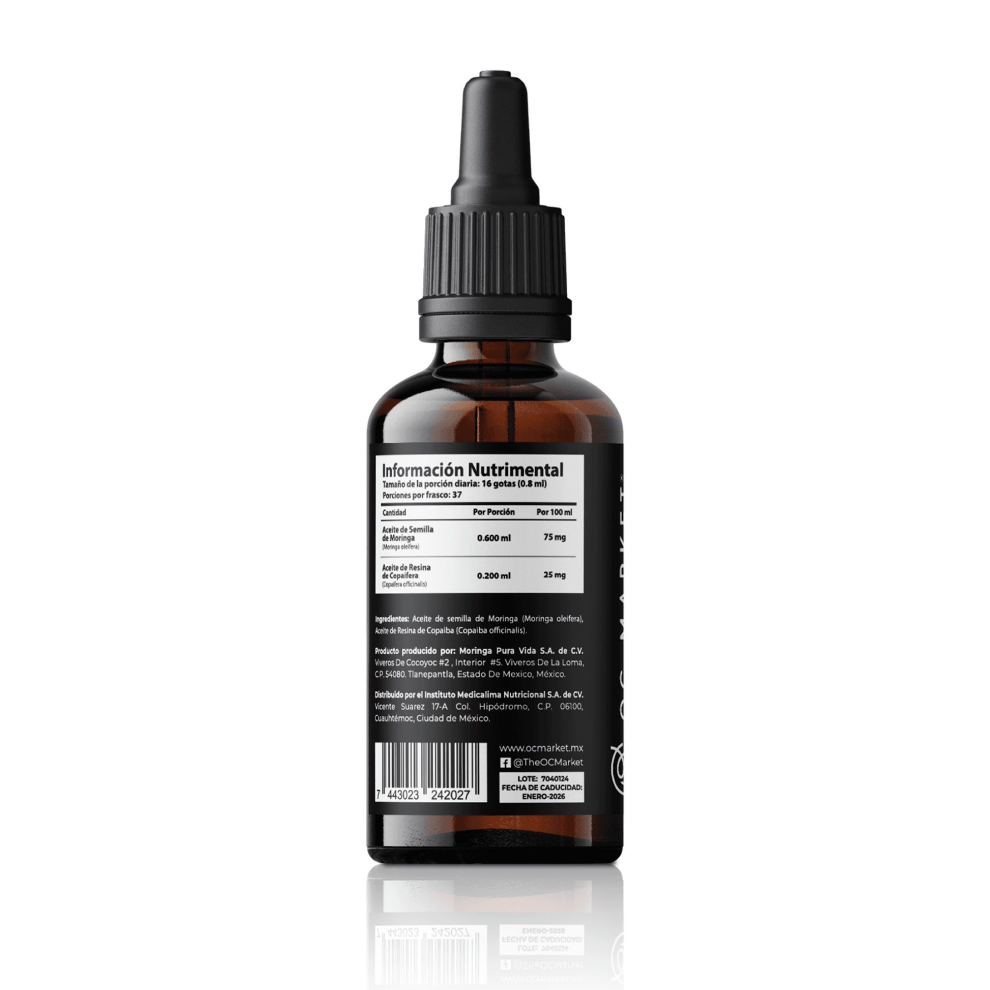 COPAIBA Y ACEITE DE MORINGA | FÓRMULA PARA DOLOR MUSCULAR – 30 ML GOTERO OCM - Oc Market