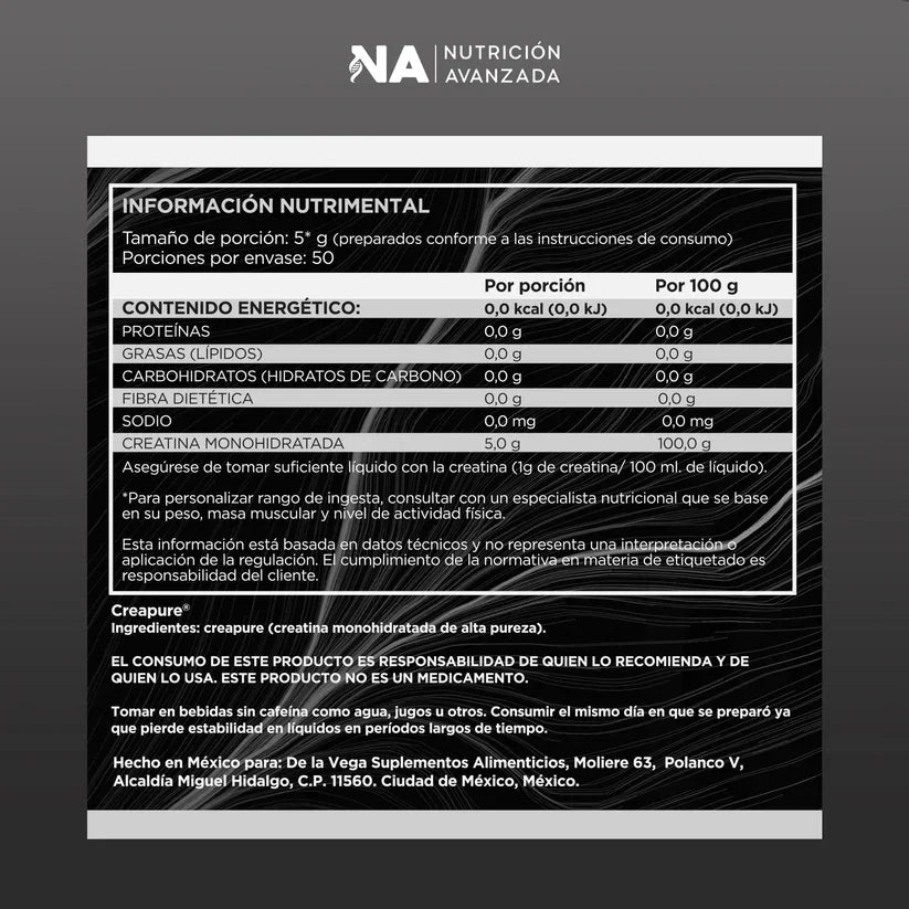 CREATINA NUTRICION AVANZADA 50 PROCIONES