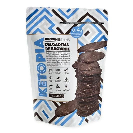 GALLETA KETO BROWNIE THINS KETOPIA SECO