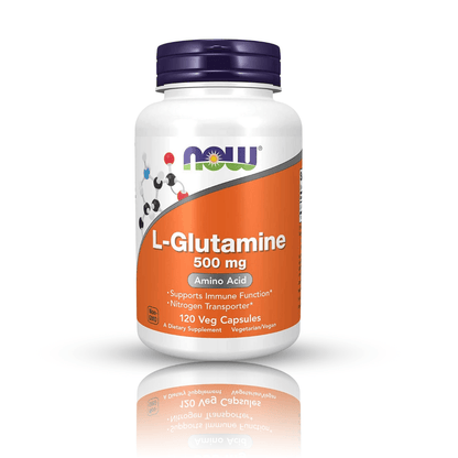 L - GLUTAMINA 500MG 120 CAPS NOW - Oc Market