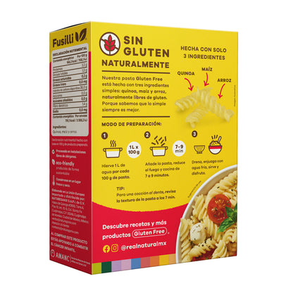PASTA FUSILLI MULTIGRANO Y QUINOA 340 GR