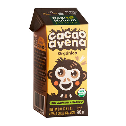 BEBIDA DE CACAO Y AVENA 200 ML SIN AZUCAR