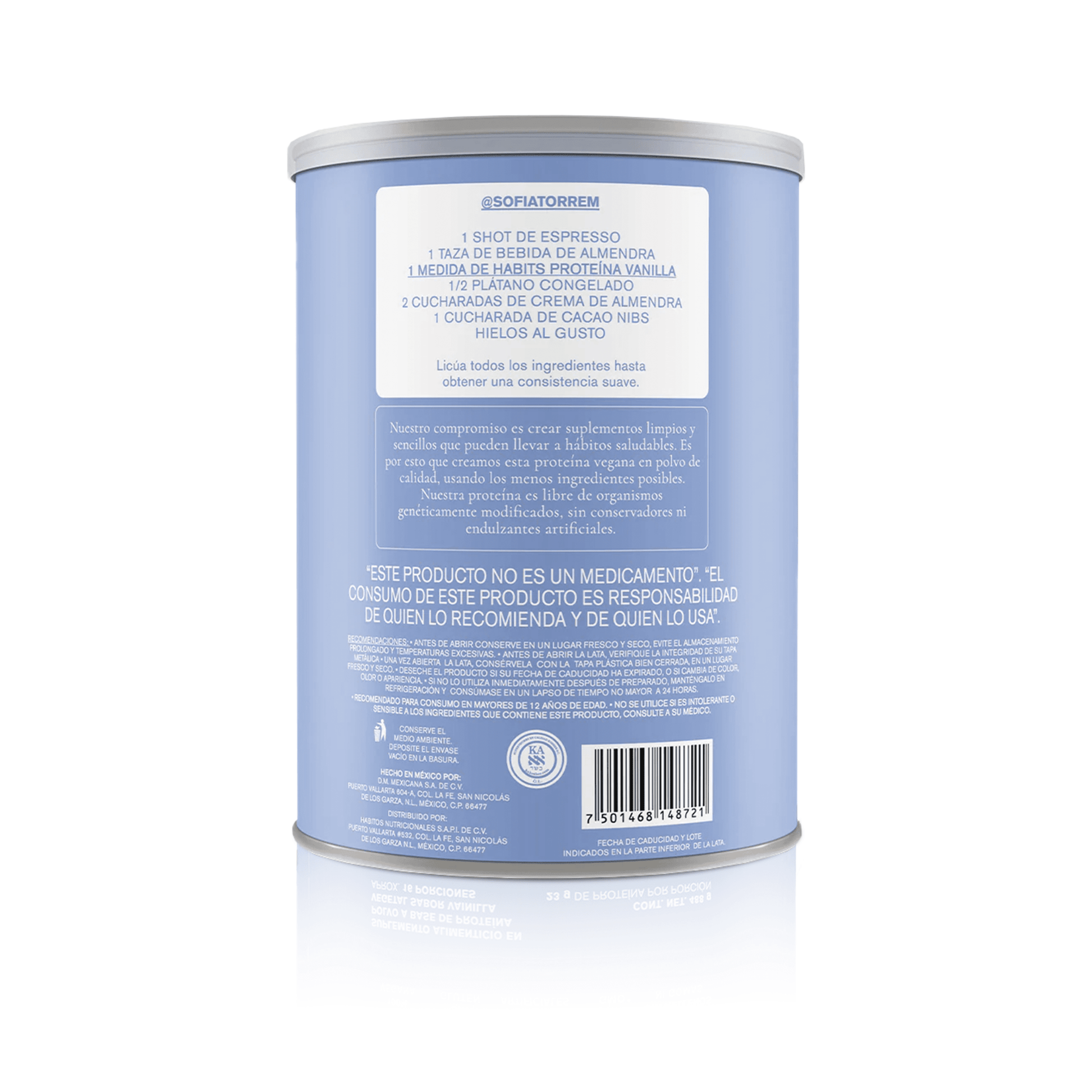 PROTEÍNA HABITS PROBIÓTICOS VAINILLA 488 G - Oc Market